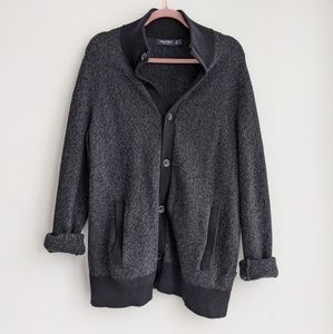 Nautica Grandpa Sweater Dark Grey